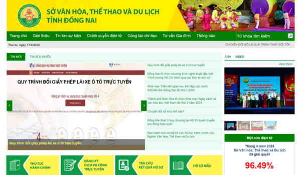 ĐỊA CHỈ SỞ VĂN HÓA, THỂ THAO & DU LỊCH ĐỒNG NAI