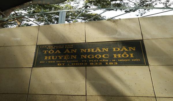 Mẫu đơn khởi kiện tại tòa án nhân dân huyện Ngọc Hồi Tỉnh Kon Tum mới nhất năm 2024.