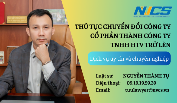 THỦ TỤC CHUYỂN ĐỔI CÔNG TY CỔ PHẦN THÀNH CÔNG TY TRÁCH NHIỆM HỮU HẠN HAI THÀNH VIÊN TRỞ LÊN NĂM 2024