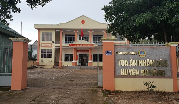 Mẫu đơn khởi kiện tại tòa án nhân dân huyện Bù Đăng, tỉnh Bình Phước