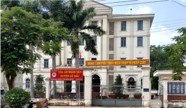 Mẫu đơn khởi kiện tại tòa án nhân dân huyện Gò Dầu, tỉnh Tây Ninh