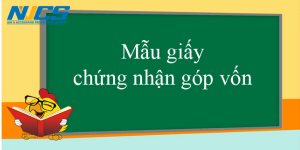Giaays chứng nhận góp vốn đầu tư