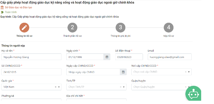 cấp giấy phép hoạt động kinh doanh giáo dục