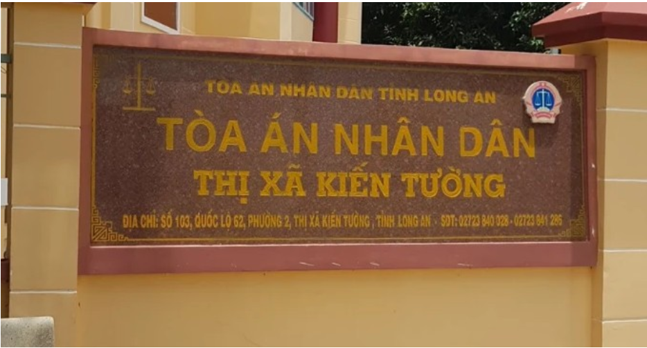 ĐỊA CHỈ TÒA ÁN NHÂN DÂN THỊ XÃ KIẾN TƯỜNG TỈNH LONG AN