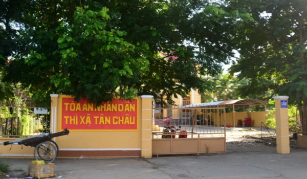 Mẫu đơn khởi kiện tại tòa án nhân dân thị xã Tân Châu Tỉnh An Giang